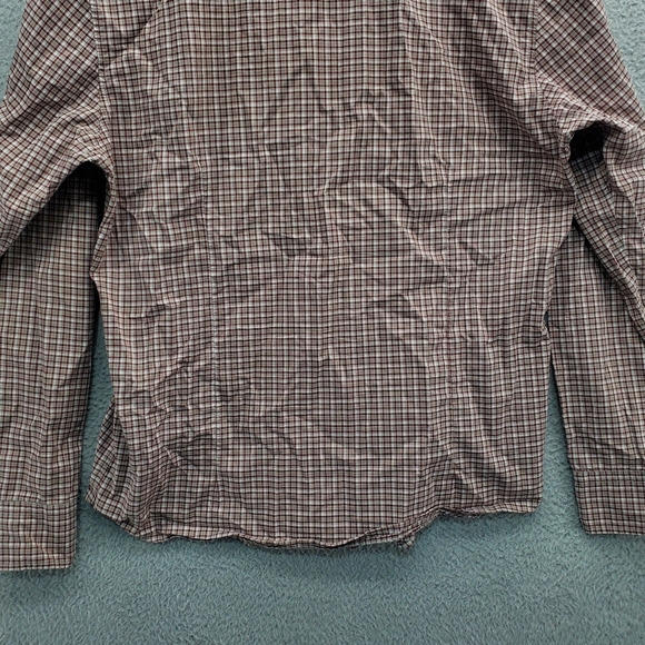 WRK Work Rest Karma Shirt Button Up Long Sleeve Mens Large Plaid - Picture 7 of 9